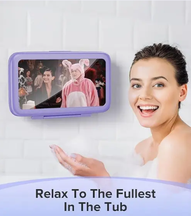 Waterproof 360° Rotating Shower Phone Holder Case